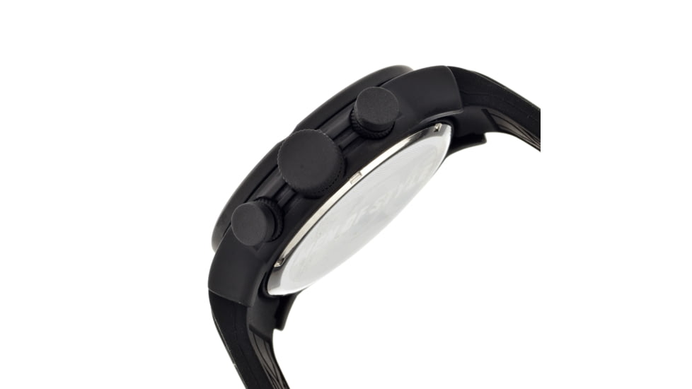 MOS MB104 Melbourne Mens Watch, 48mm, Black Strap, Red/Black Dial MOSMB104