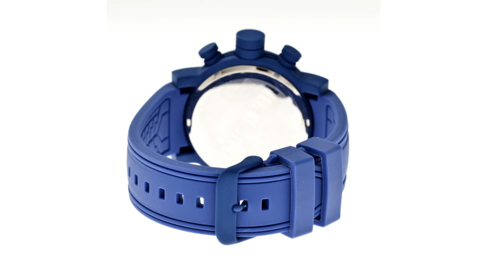 MOS MB102 Melbourne Mens Watch, 48mm, Blue Strap, Black Dial MOSMB102