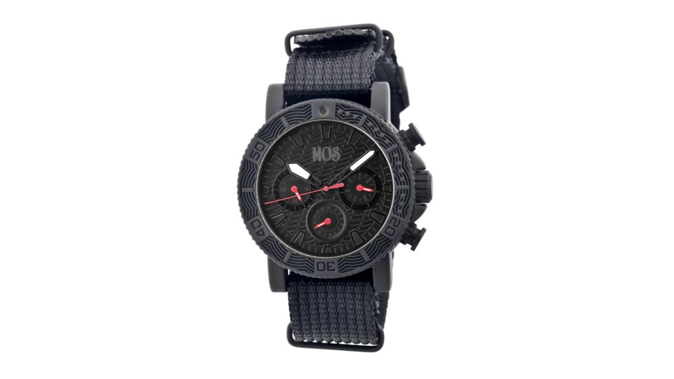 SP102 Sao Paulo Mens Watch, black Band, Black Bezel, Black Markers, Black Face