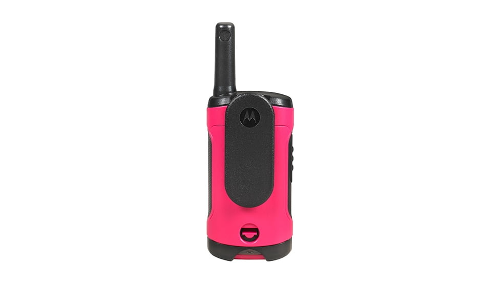 Motorola T107 Alkaline 2 Way Radio, Pack of 2, Neon Pink, T107