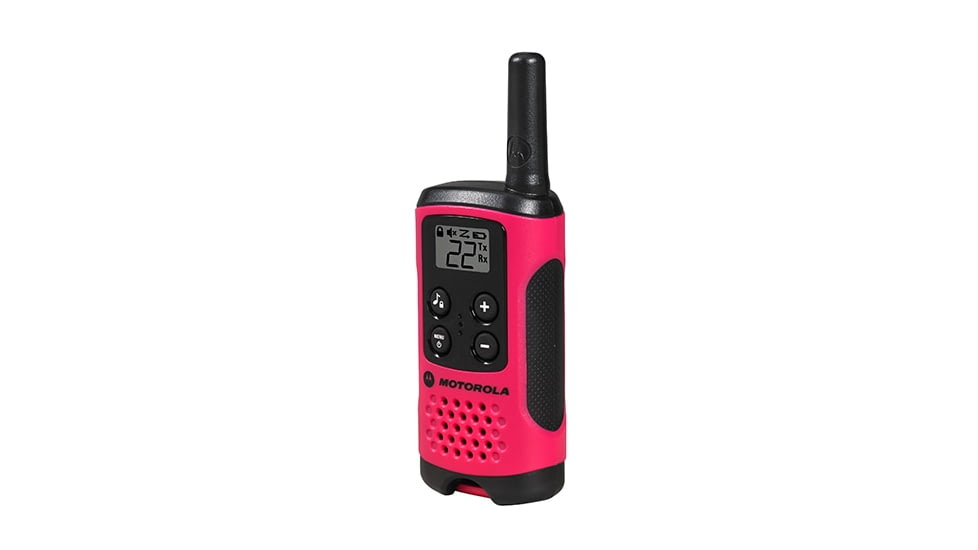 Motorola T107 Alkaline 2 Way Radio, Pack of 2, Neon Pink, T107