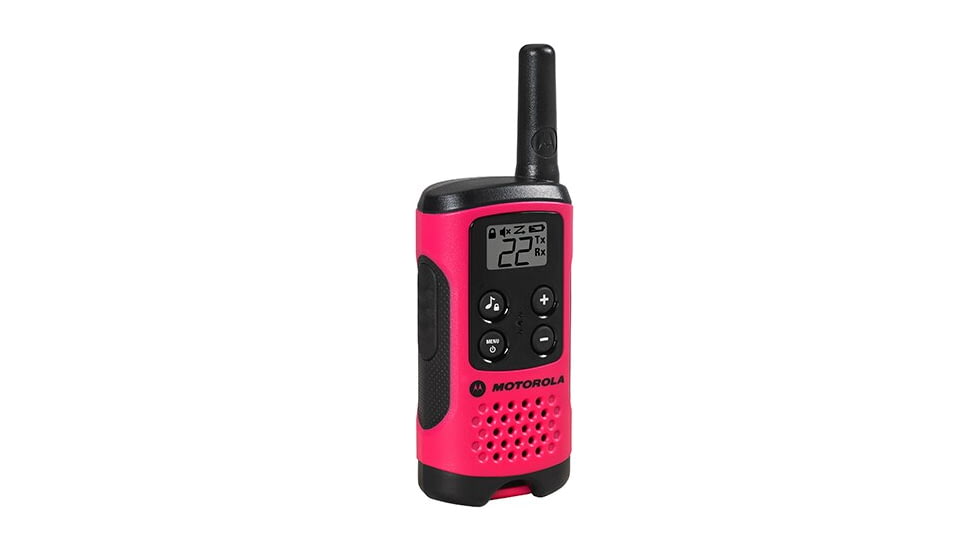 Motorola T107 Alkaline 2 Way Radio, Pack of 2, Neon Pink, T107