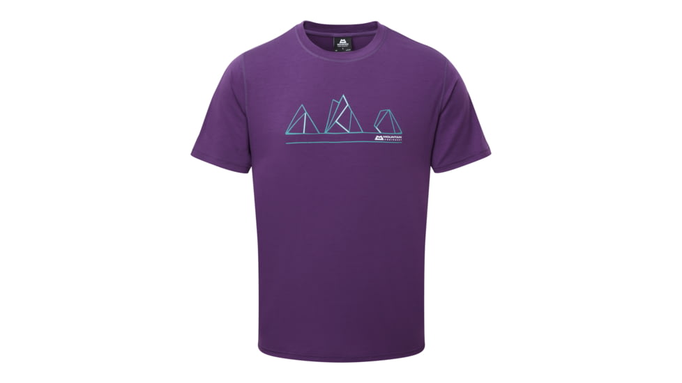 Mountain Equipment Triple Peak Tee - Men's, Damson, Large ME-003111 Damson L NA