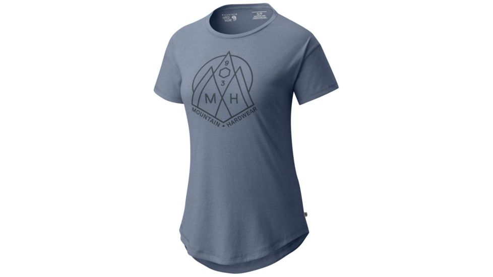 Mountain Hardwear 3 Peaks Short Sleeve T-Shirt - Women's, Heather Storm Cloud, XL 1764191441-XL