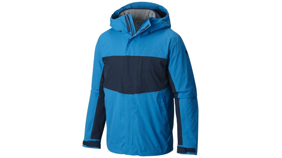 Mountain Hardwear Binx Ridge Quadfecta Jacket - Mens-Dark Compass/Hardwear Navy-Large