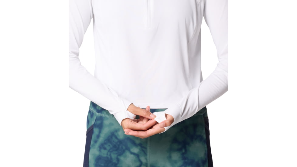 Mountain Hardwear Crater Lake Half Zip Crop Hoody - Women's, Fogbank, L, 2068771-102-L