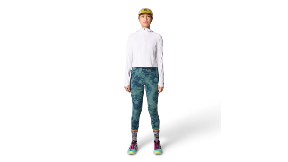 Mountain Hardwear Crater Lake Half Zip Crop Hoody - Women's, Fogbank, L, 2068771-102-L