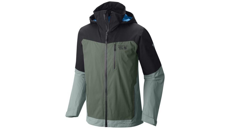 Mountain Hardwear Dragon's Back Jacket - Men's-Black/Thunderhead Grey-X-Large