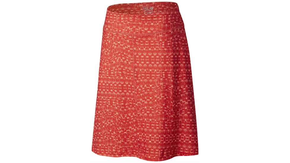 Mountain Hardwear DrySpun Perfect Printed Skirt - Women's-Red Hibiscus-X-Small