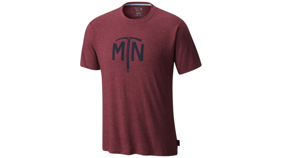 Mountain Hardwear Hardwear Ice Axe Short Sleeve Tee - Men's-Heather Cote Du Rhone-Small