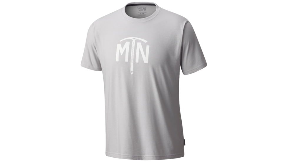 Mountain Hardwear Hardwear Ice Axe Short Sleeve Tee - Men's-Heather Grey Ice-Small