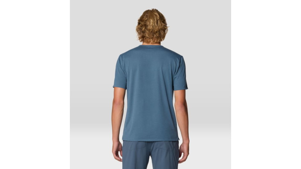 Mountain Hardwear Low Exposure Short Sleeve Shirt - Men's, Moon Blue, M, 2110261-430-M