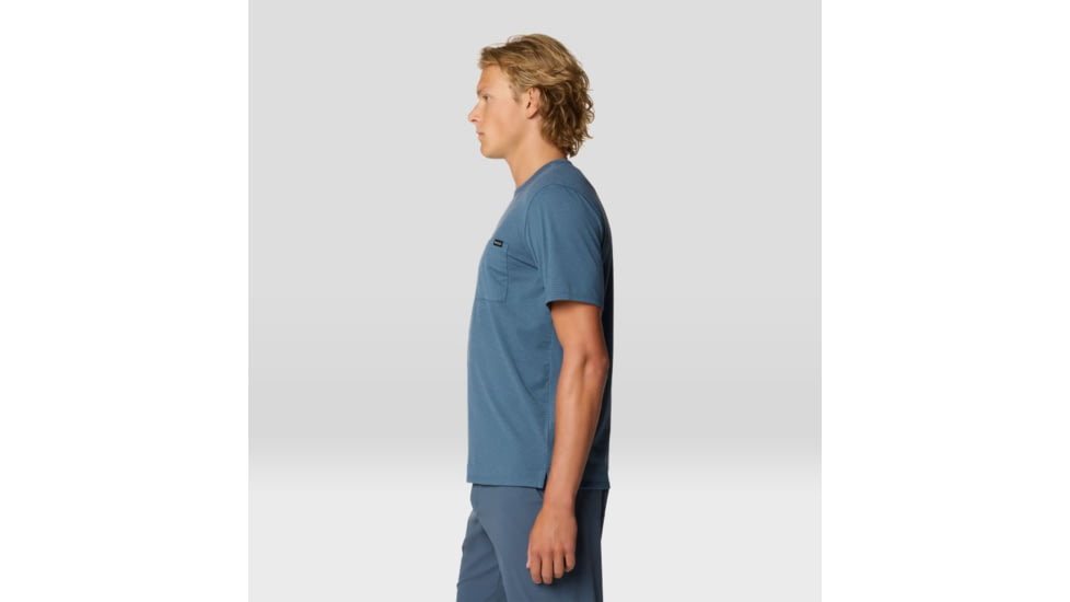 Mountain Hardwear Low Exposure Short Sleeve Shirt - Men's, Moon Blue, M, 2110261-430-M