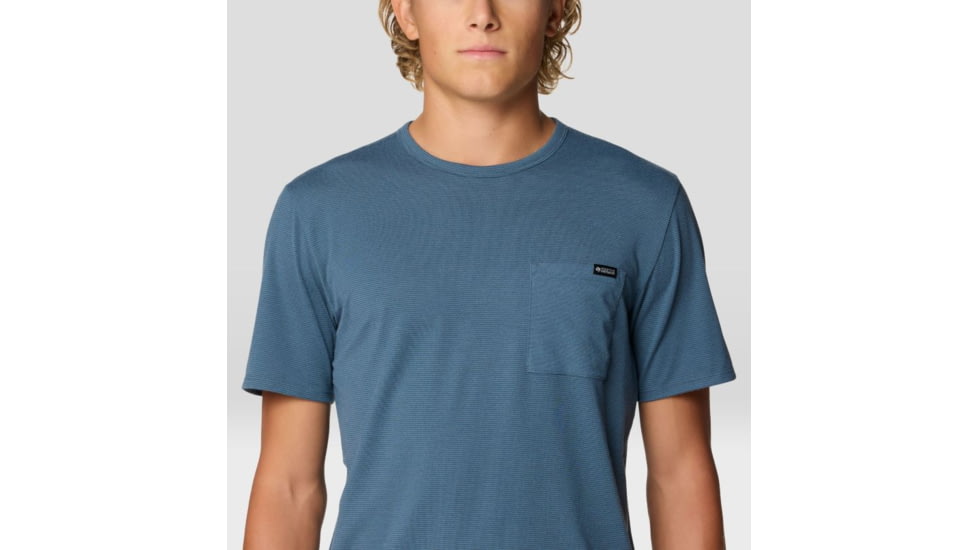 Mountain Hardwear Low Exposure Short Sleeve Shirt - Men's, Moon Blue, M, 2110261-430-M
