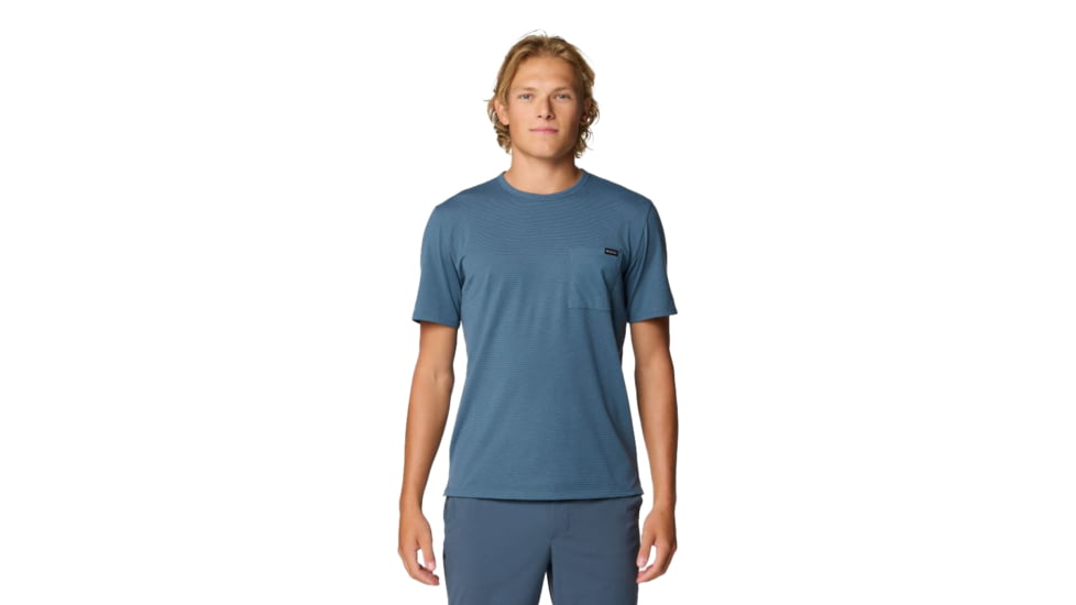 Mountain Hardwear Low Exposure Short Sleeve Shirt - Men's, Moon Blue, M, 2110261-430-M