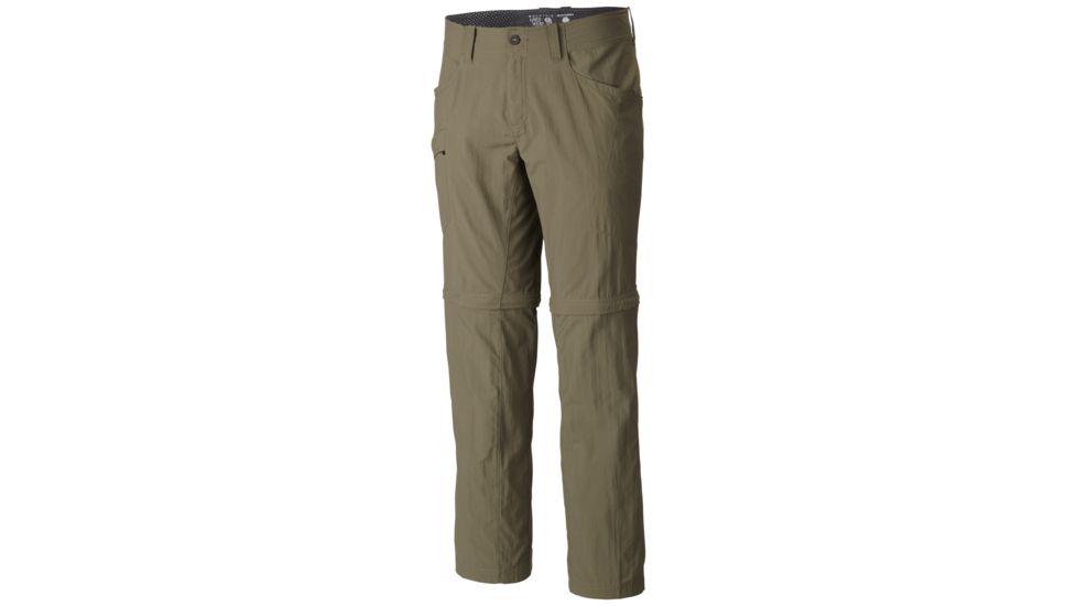 Mountain Hardwear Mesa Convertible Pant V.2 - Men's-Stone Green-Short Inseam-Small