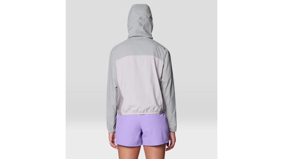 Mountain Hardwear Wind Veil Hooded Jacket - Women's, Half Moon Grey, City Fog, Approaching St, L, 2146771-059-L