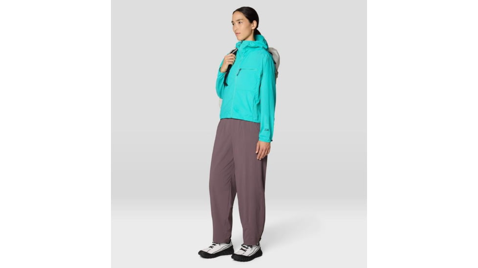 Mountain Hardwear Wind Veil Hooded Jacket - Women's, Aqua Marina, M, 2146771-354-M