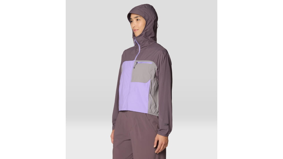Mountain Hardwear Wind Veil Hooded Jacket - Women's, Purple Sage, Harbor Violet, Approaching, S, 2146771-574-S