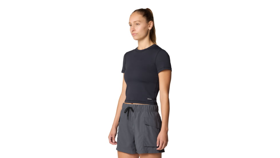 Mountain Hardwear Peak Knit Short Sleeve Shirt - Women's, Black, M, 2113451-010-M