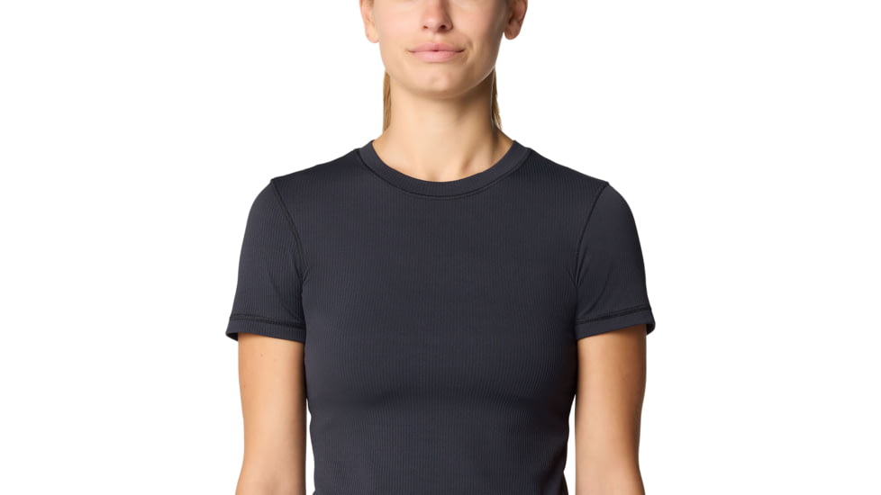 Mountain Hardwear Peak Knit Short Sleeve Shirt - Women's, Black, M, 2113451-010-M