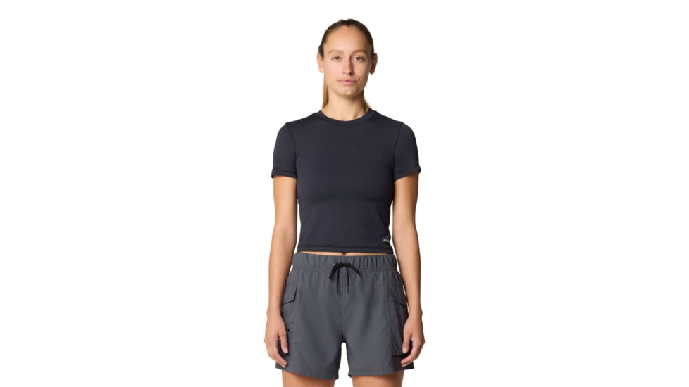 Mountain Hardwear Peak Knit Short Sleeve Shirt - Women's, Black, M, 2113451-010-M
