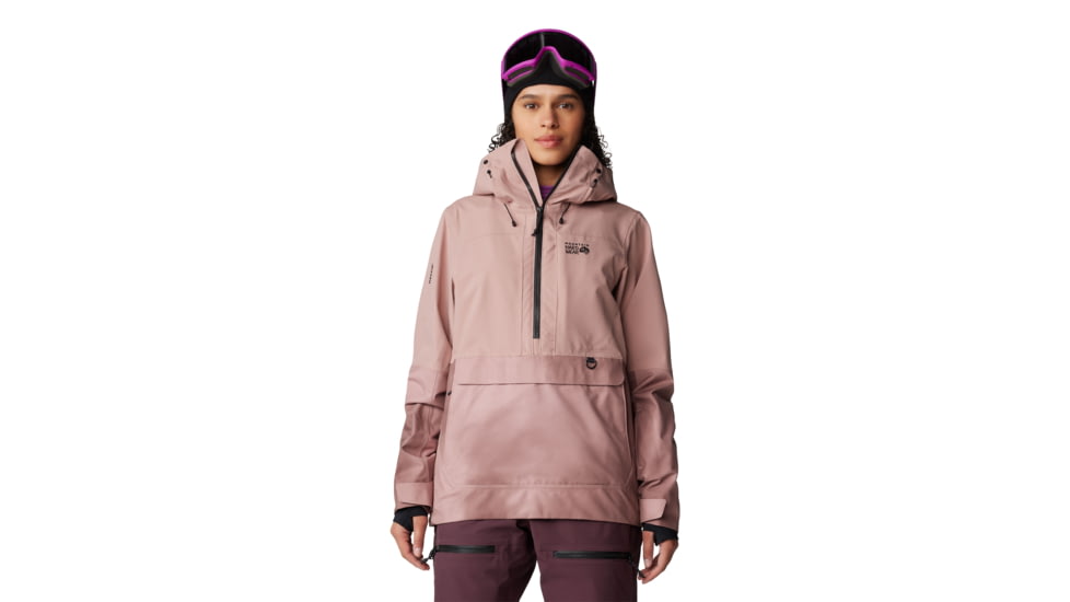 Mountain Hardwear Powder Maven Anorak - Womens, Smoky Quartz, Smoky Quartz Vapors Print, Medium, 2090681642-M