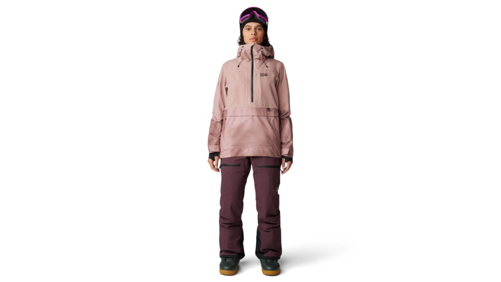 Mountain Hardwear Powder Maven Anorak - Womens, Smoky Quartz, Smoky Quartz Vapors Print, Medium, 2090681642-M