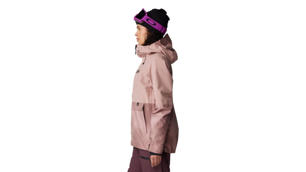 Mountain Hardwear Powder Maven Anorak - Womens, Smoky Quartz, Smoky Quartz Vapors Print, Medium, 2090681642-M