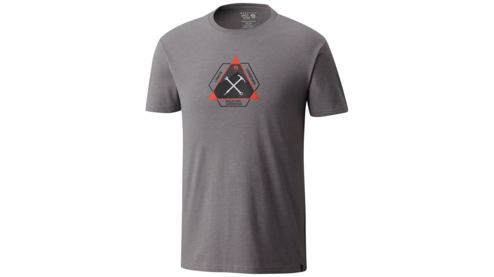 Mountain Hardwear Route Setter Short Sleeve T-Shirt - Men's, Heather Manta Grey, XL 1788681074-XL