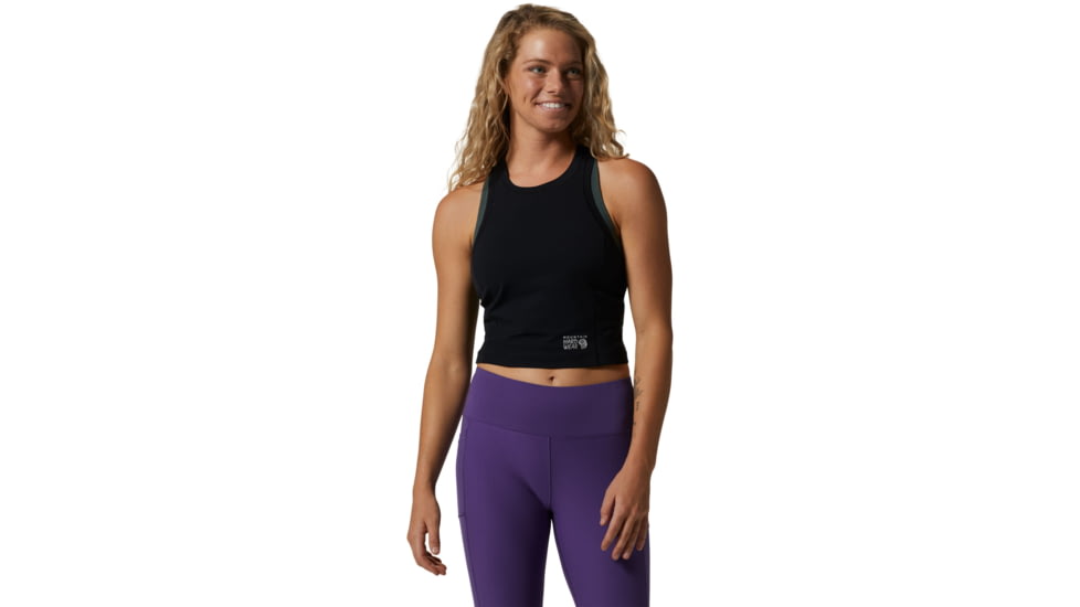 Mountain Hardwear Stretch Tanklette - Womens, Black, Extra Small, 1982631010-XS