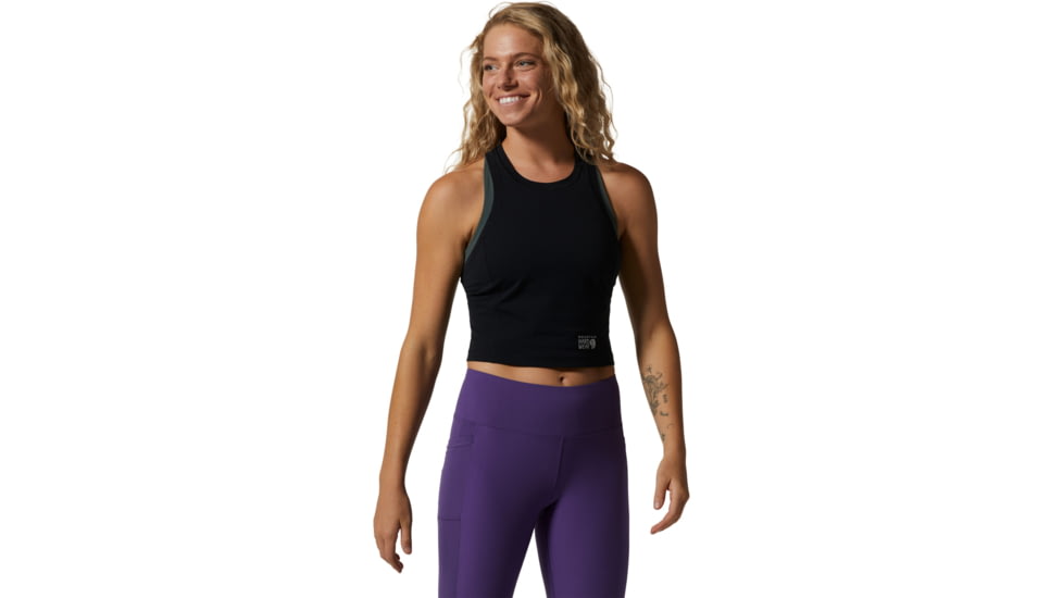 Mountain Hardwear Stretch Tanklette - Womens, Black, Extra Small, 1982631010-XS