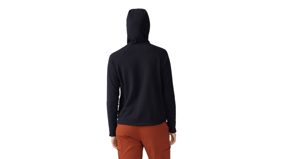 Mountain Hardwear Summit Grid Half Zip Hoody - Women's, Black, S, 2105641-010-S