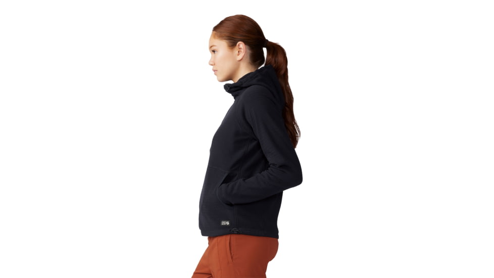 Mountain Hardwear Summit Grid Half Zip Hoody - Women's, Black, S, 2105641-010-S