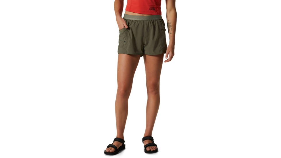 Mountain Hardwear Trail Sender Short - Womens, Stone Green, Large, Regular, 1982781397-L-R