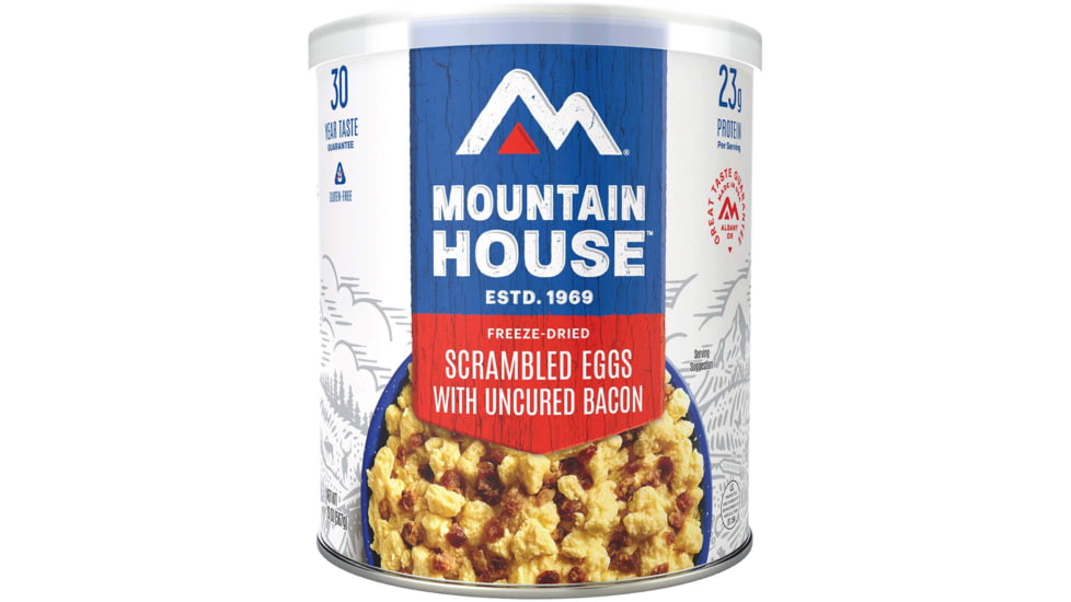Mountain House Scrambled Eggs with Bacon Can