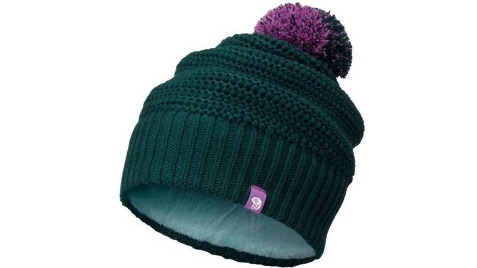 Mountain Hardwear Two Poms Beanie - Womens-Botanical Garden-One Size mth1263-Botanical Garden-One Size