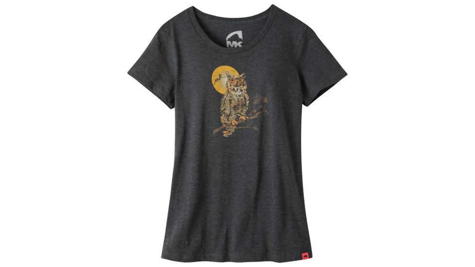 Mountain Khakis Owl and Moon T-Shirt, Charcoal Heather, Medium 3225216000-Charcoal Heather-S