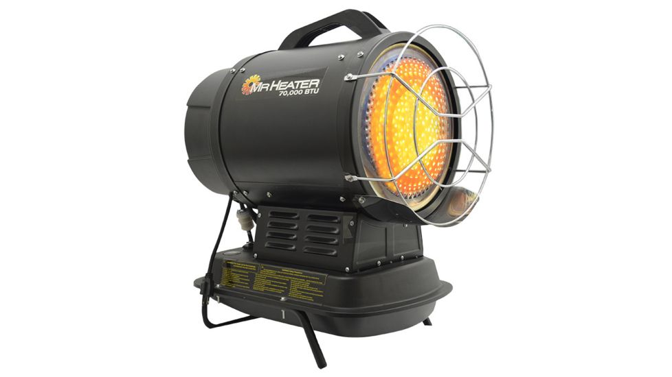 USED Mr. Heater Radiant Kerosene Heater w/ Quiet Burner Technology - 70000 BTU, Black, F270265, EDEMO1