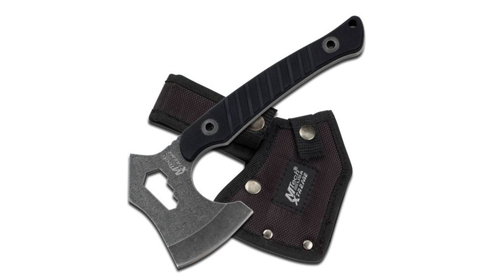 Mtech 8.25in, Stainless Steel Blade, Black G10 Handle MX-AXE10BK
