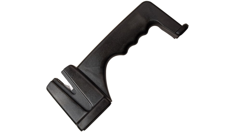 Mtech Knife Sharpener, 7.5in Overall, Black ABS Handle, Ceramic Rods, Stands On Countertop, Black, MT-SPN001BK