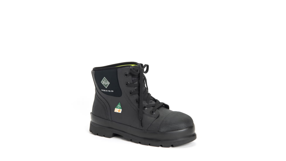 Muck Boots Chore Classic 6in CSA Steel Toe Boots - Mens, Black, 9, C6ST-CSA-BLK-090