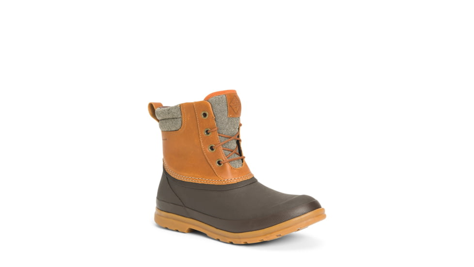 Muck Boots Originals Duck Lace Boot - Women's, 14 US, Medium, Tan/Dark Brown, ODL-902-TAN-140
