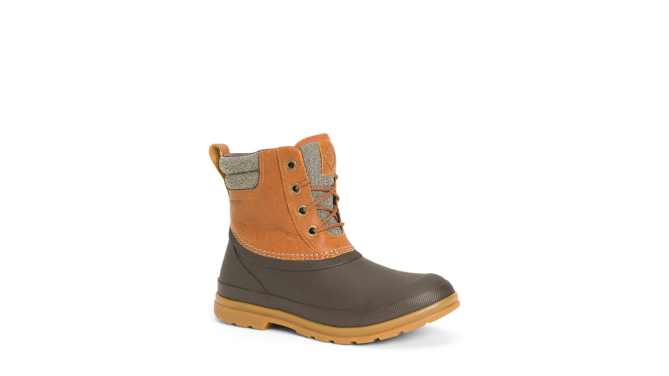 Muck Boots Originals Duck Lace Boot - Women's, 6 US, Medium, Tan/Dark Brown, ODLW-902-TAN-060