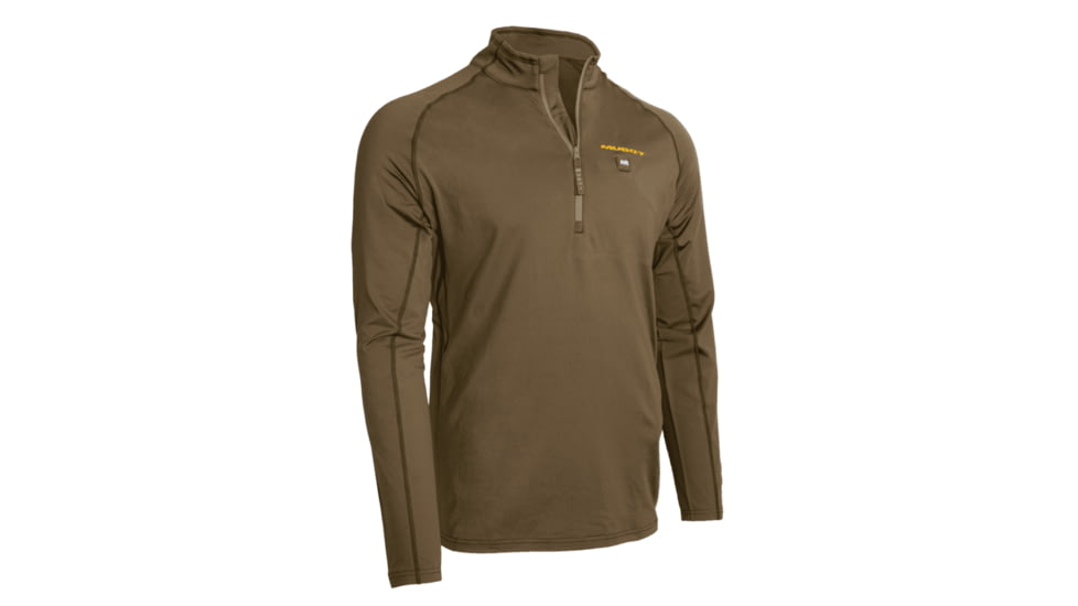 Muddy Nucleus Heated Quarter-Zip Top - Mens, Brown Clay, MEDIUM, MUD-HT-QZ-CL-M