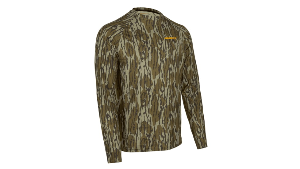 Muddy TRX Base Layer Crew Top - Mens, Mossy Oak Bottomland, LARGE, MUD-BL-CRW-MOB-L