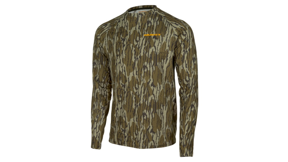 Muddy TRX Base Layer Crew Top - Mens, Mossy Oak Bottomland, LARGE, MUD-BL-CRW-MOB-L