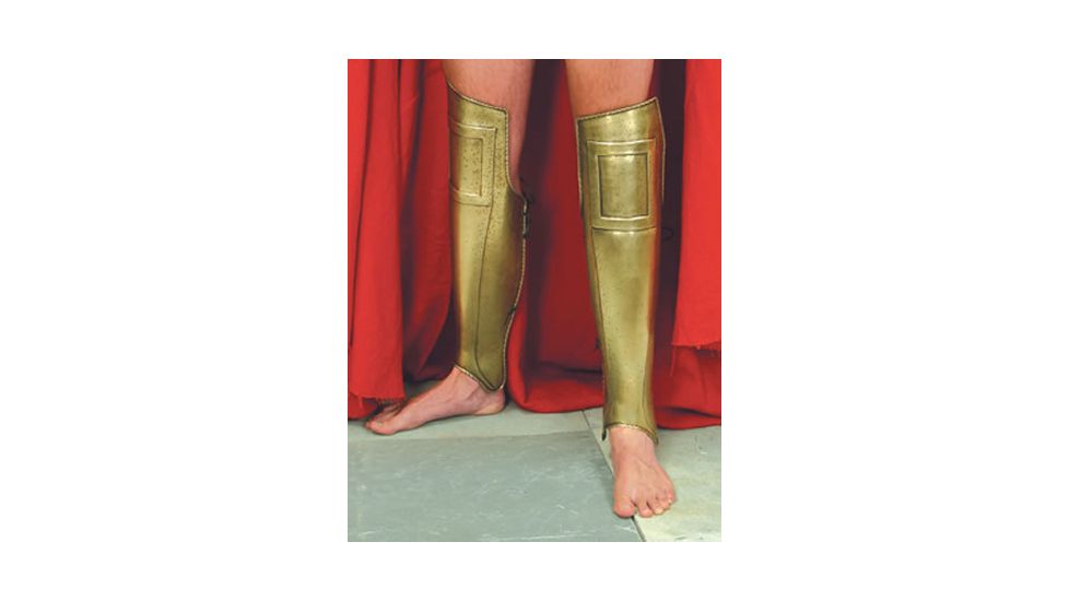 Museum Replicas 300 Spartans Greaves, Plated in Antiqued Brass, 881006