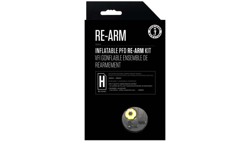 Mustang Survival Re-Arm Kit H, 17G Auto and Manual, MA4031-0-0-101