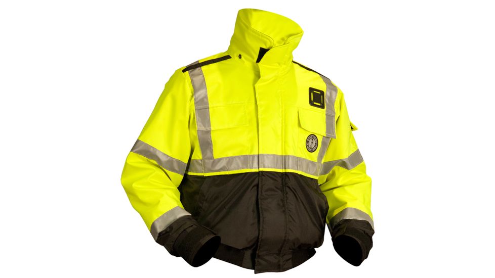 Mustang Survival ANSI Hi-Vis Classic Bomber Flotation Jacket - XXX-Large 68647